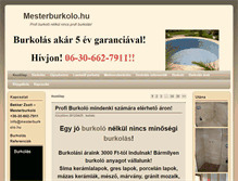 Tablet Screenshot of mesterburkolo.hu